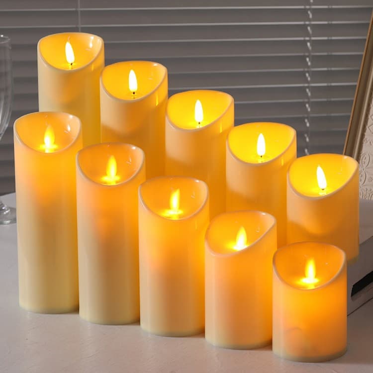 LED Electronic Candle Light Remote Control Simulation Flickering Wedding Restaurant Decorative Atmosphere Home Guide Light