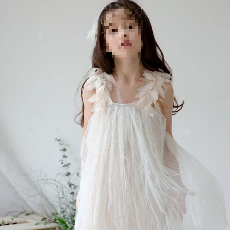 Korean children's dress summer style backless sleeveless 7-year-old fairy dress for big children princess dress tutu skirt