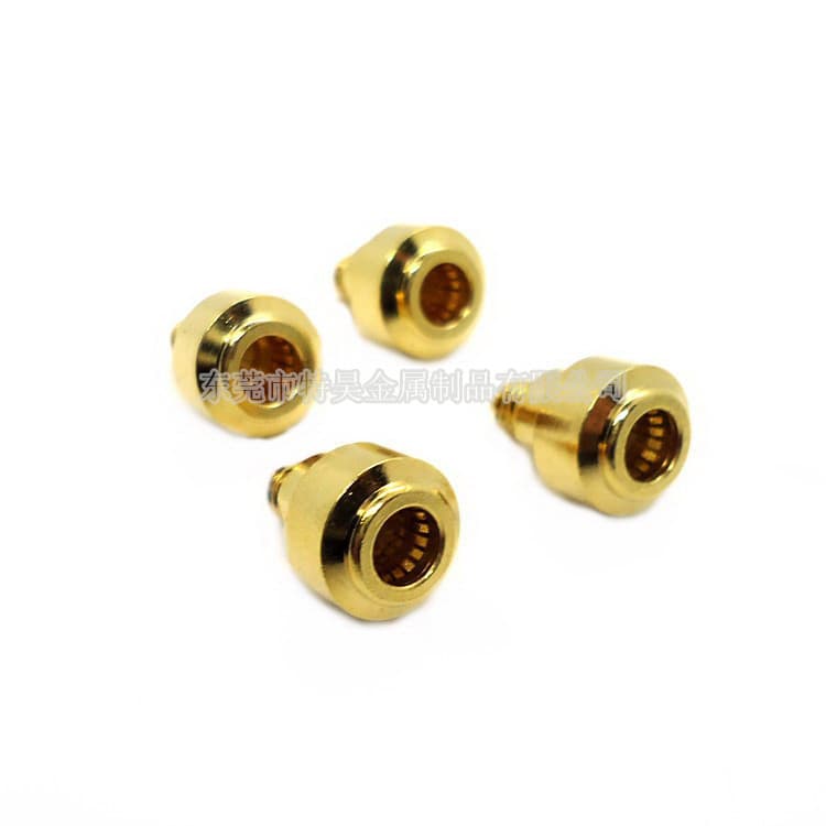 Elastic contact element, crown spring socket, crown spring terminal, good contact performance, crown spring hole, good anti-interference performance.