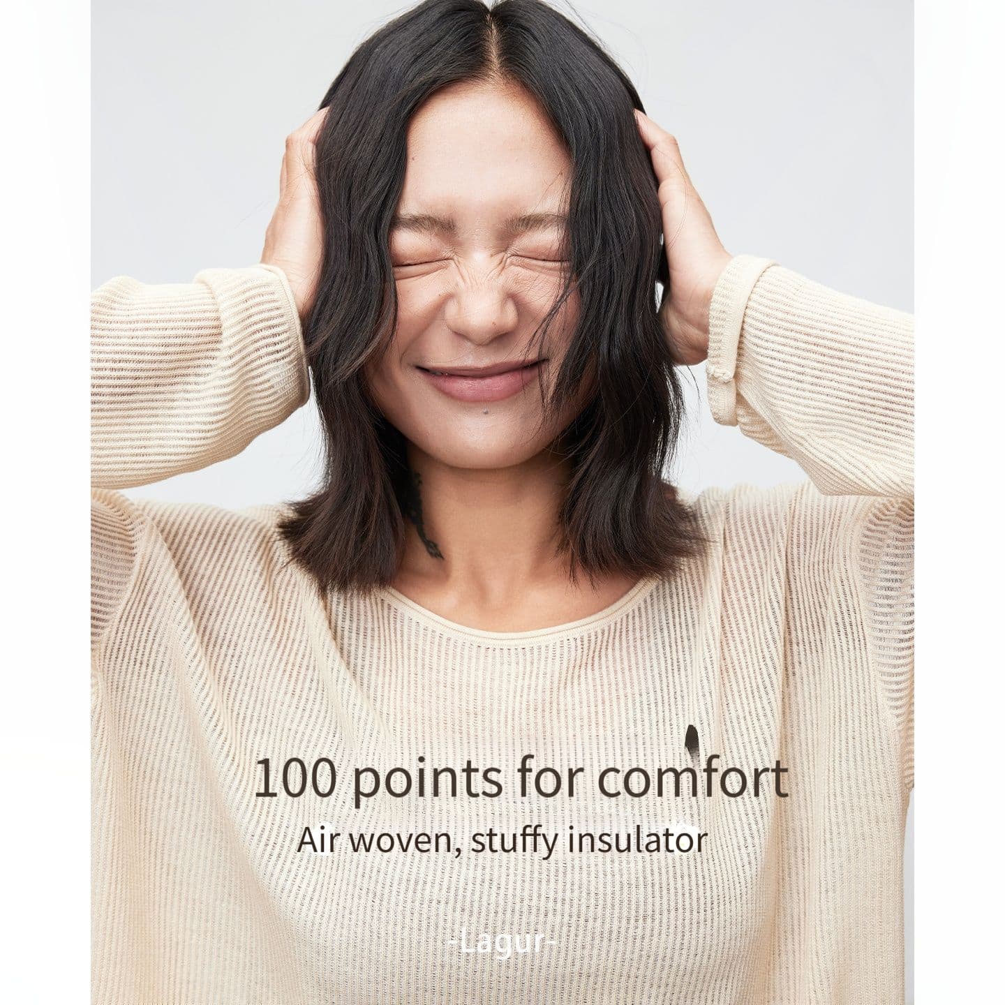 Breathable 68s Silk-Cashmere Loose Knit Top–Cool & Elegant