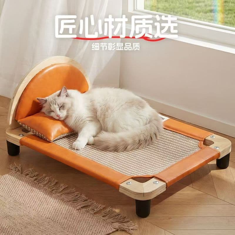 Cat Bed Sisal Scratch Resistant Non-Shedding Large Size Space-Saving Cat Scratcher Cat Tree Cat Toy Nest