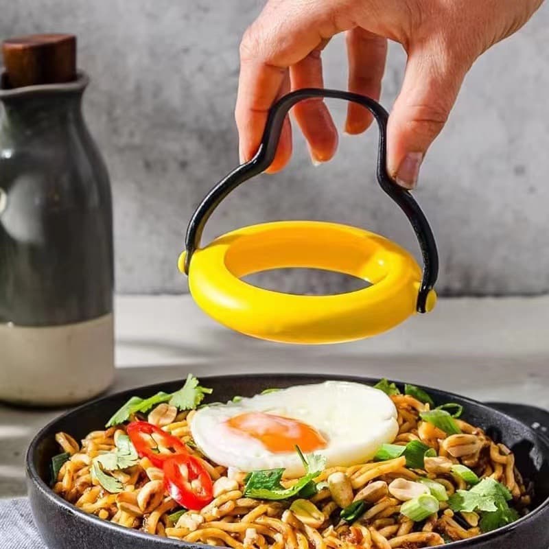 Creative silicone egg mold, cake mold, baking kitchen tool, round non-stick egg fryer, egg ring fryer