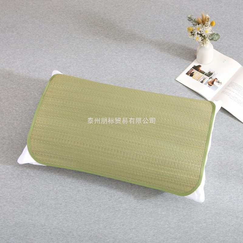 Summer double-sided straw mat pillowcase, straw mat pillow sheet, pillow mat, adult student pillowcase, pillow towel, children's pillow pad