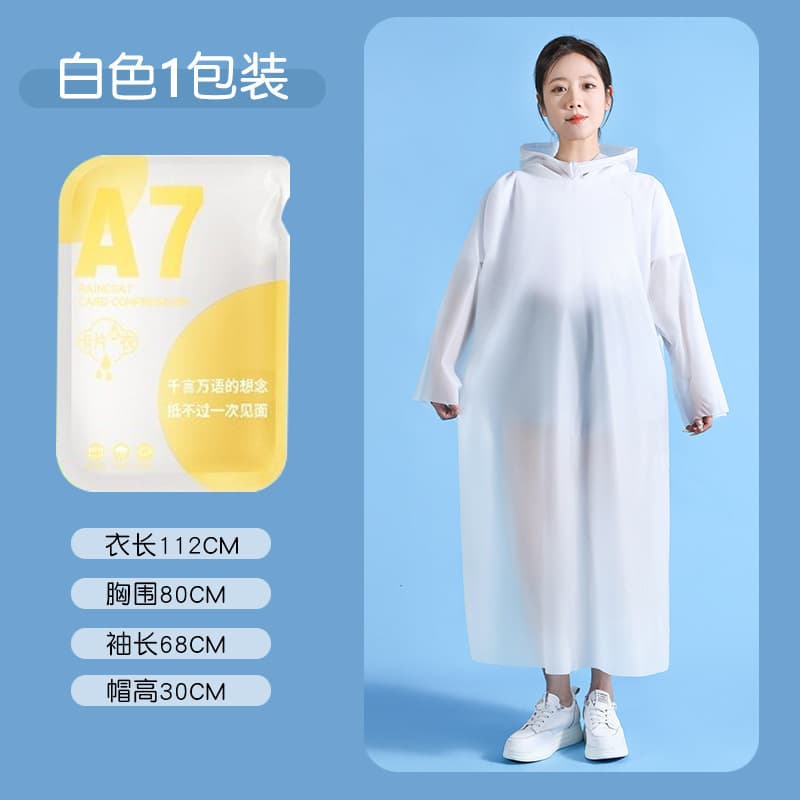 Disposable Adult Raincoat, Thick Long Full-Body Anti-Storm Travel Portable Outdoor Hiking EVA Rain Poncho