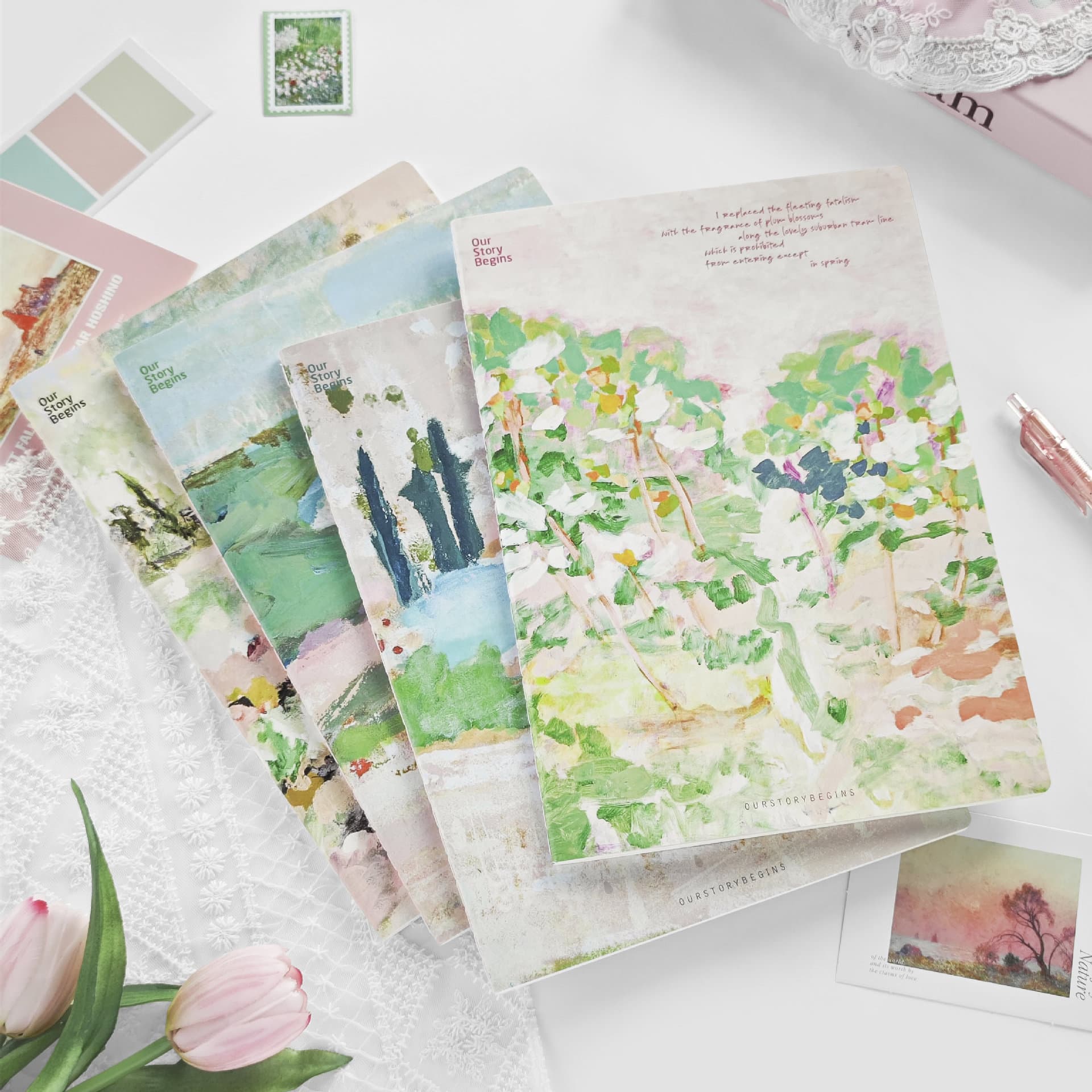 The first A5 soft copy, horizontal line notebook, good-looking thickened eye protection homework notebook, lined notebook
