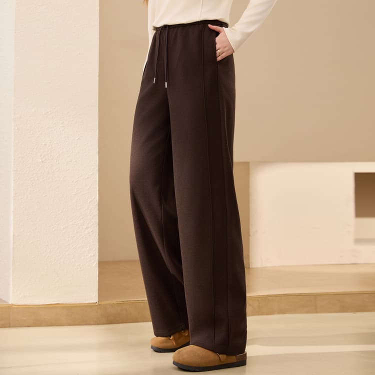 【Comfortable Elastic Waist Versatile Pants】Xianli Show Plus Size Women's Clothing Simple Casual Pants, New 2025 Winter Styles for Curvy Women