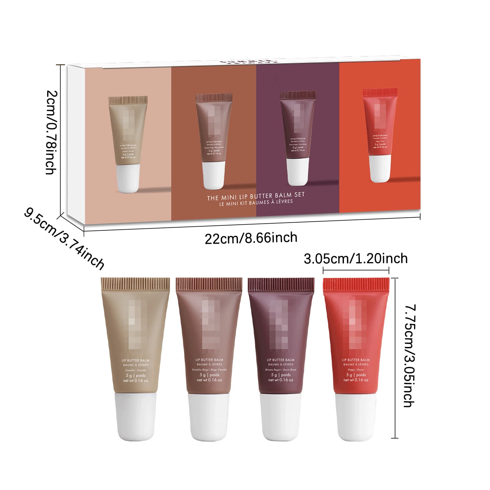 Cross-border TK Amazon Hot Sale Summer Friday Mini Lip Balm Set Summer Friday Moisturizing Lip Balm