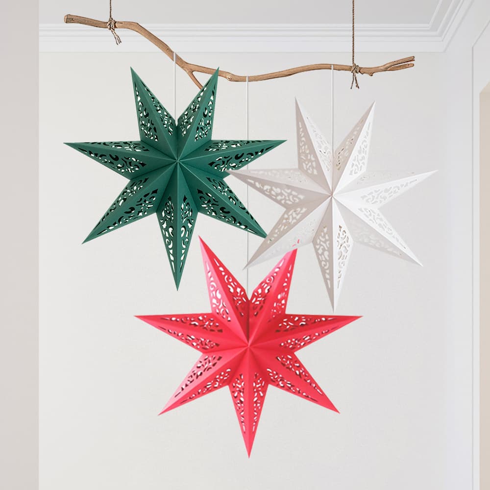 Wholesale Cutout Star Pendant Light, Christmas Holiday Decoration Atmosphere, Popular Star, Live Stream Background Decoration