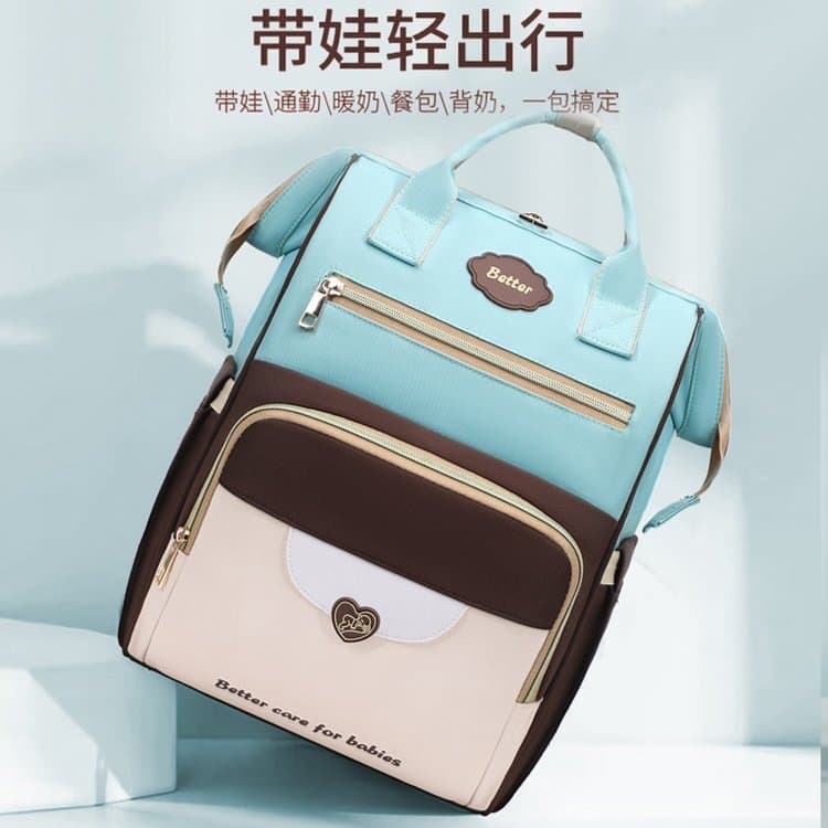 New Fashionable Large Capacity Insulated Diaper Bag for Moms Easy Travel Multifunctional Storage Maternity Backpack