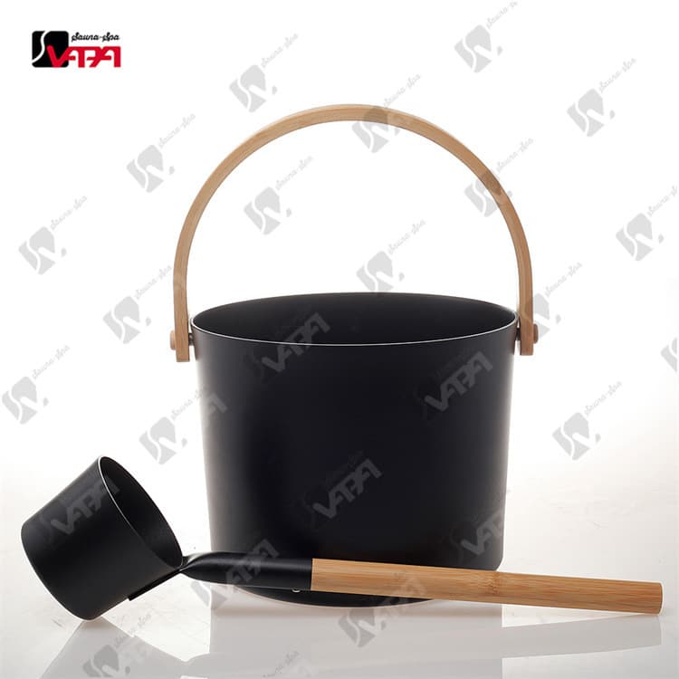 Weipa Sauna Sauna Accessories Spray-painted Aluminum Bucket Aluminum Ladle 7L Contact for Drop Shipping