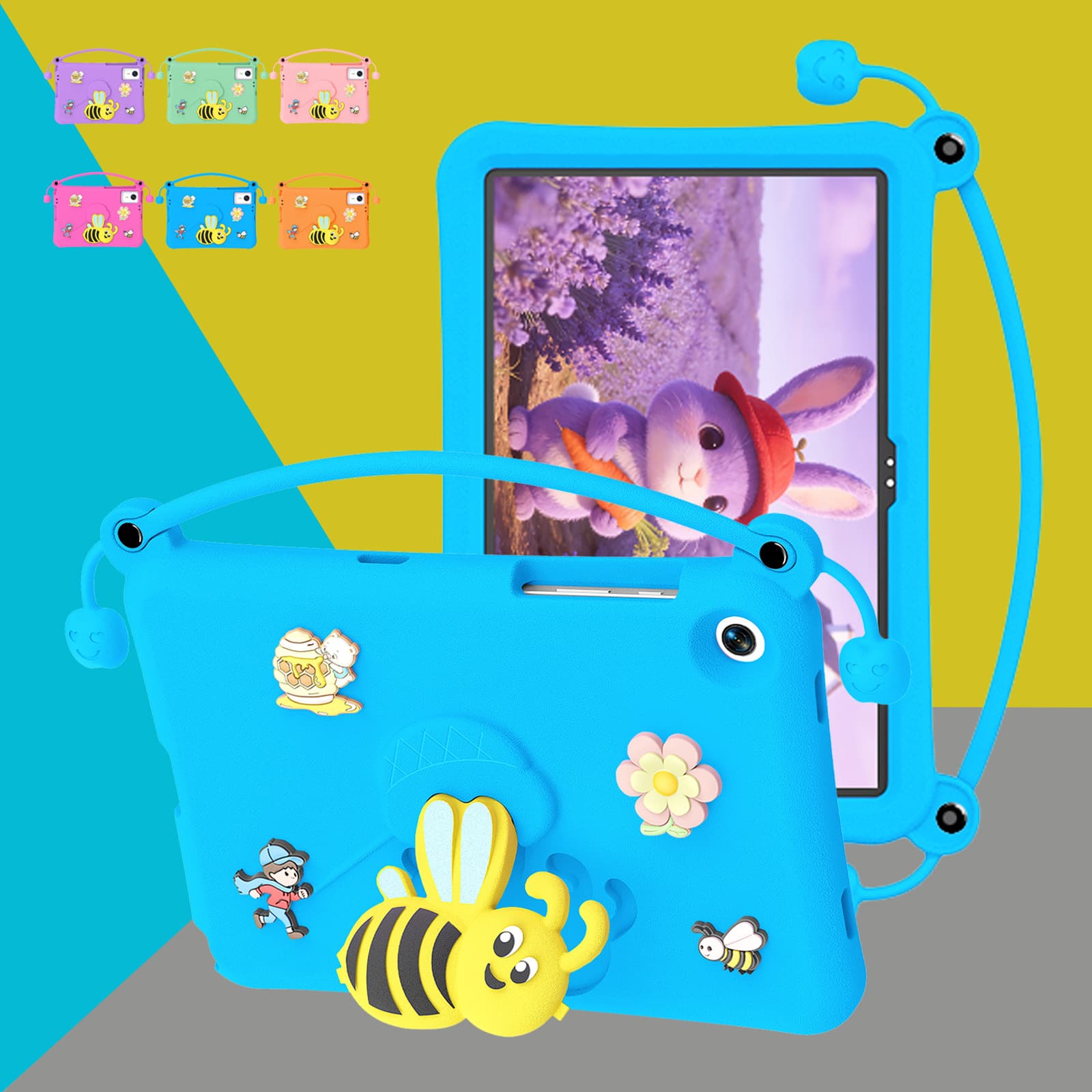 Little Bee Stand is suitable for Samsung A11+ TAB A9 Plus 10.95 Tablet Protective Case Anti-fall Cover