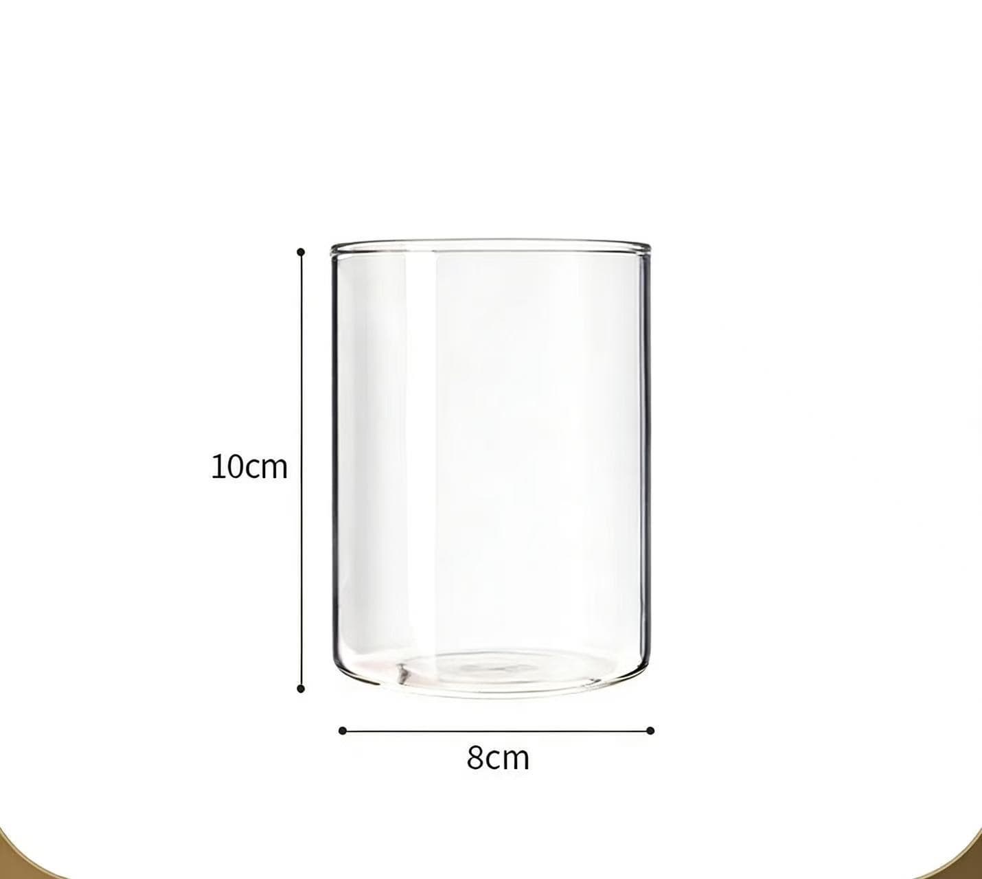 Clear Square Glass Vase for Hydroponic Flowers, Transplant Vase Decoration, Water Cultivation Floral Display