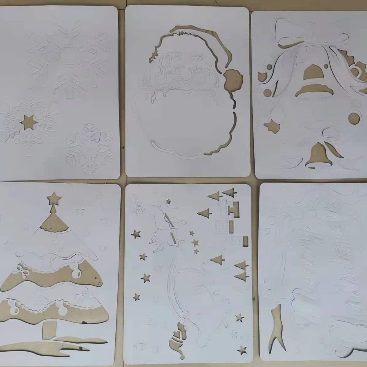 Christmas snow spray spray glass spray Christmas tree (does not melt) Christmas snow spray template