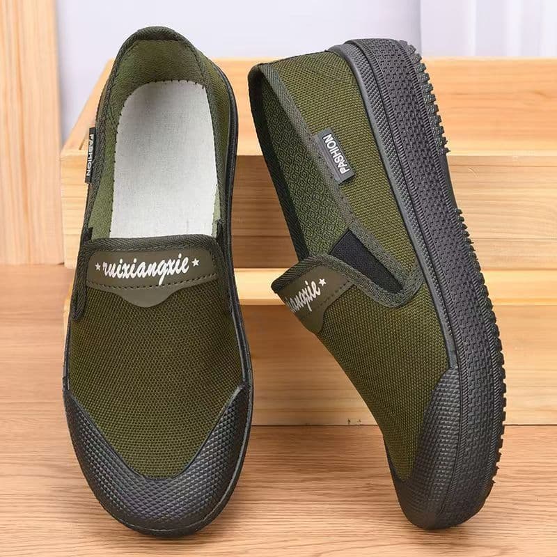 Training Shoes Liberation Shoes Canvas Shoes Men's Work Shoes Outdoor Slip-On Shoes for Seniors