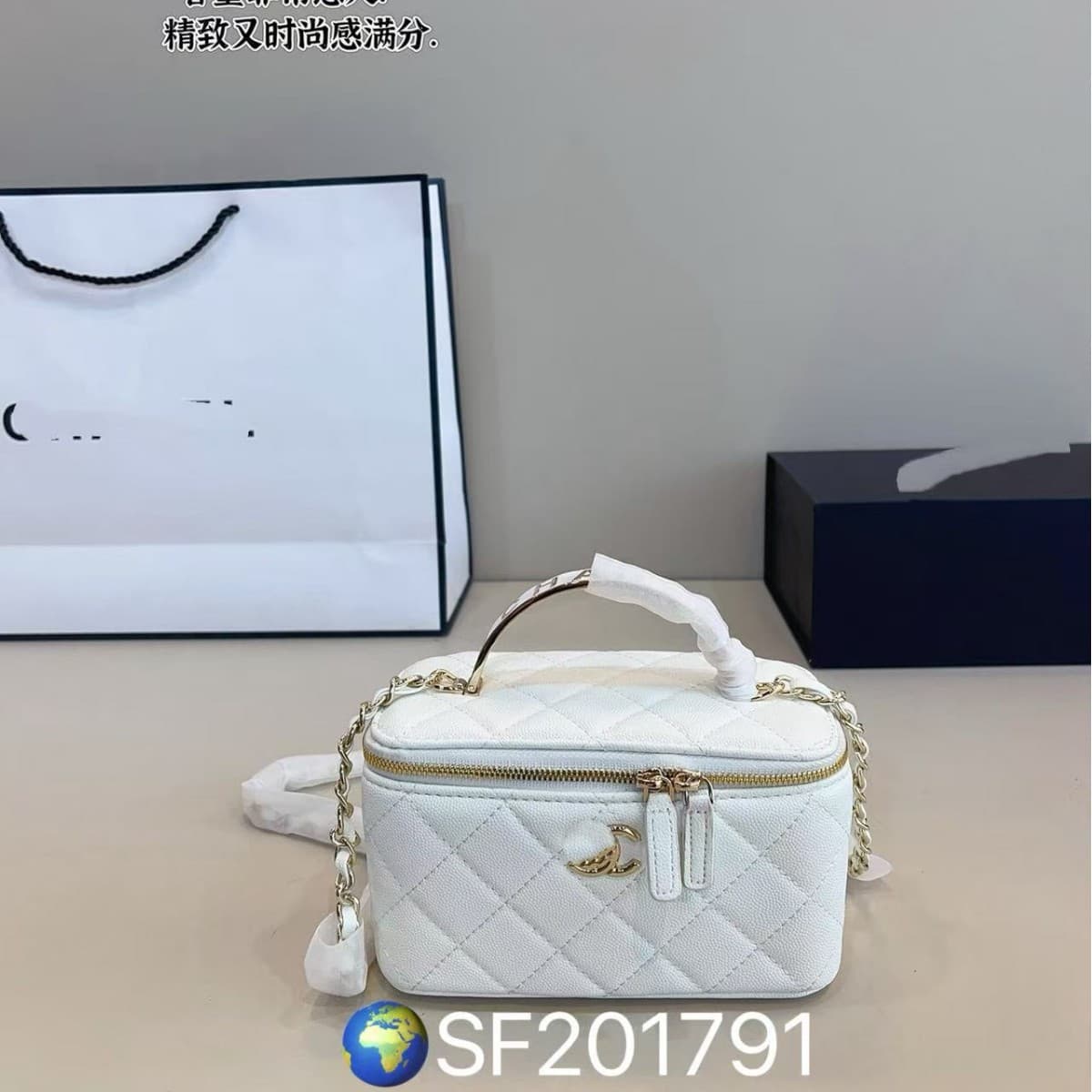 Diamond Quilted Chanel-Style Handheld Box Bag New Trendy Chain Bag Versatile Shoulder Crossbody Mini Bag