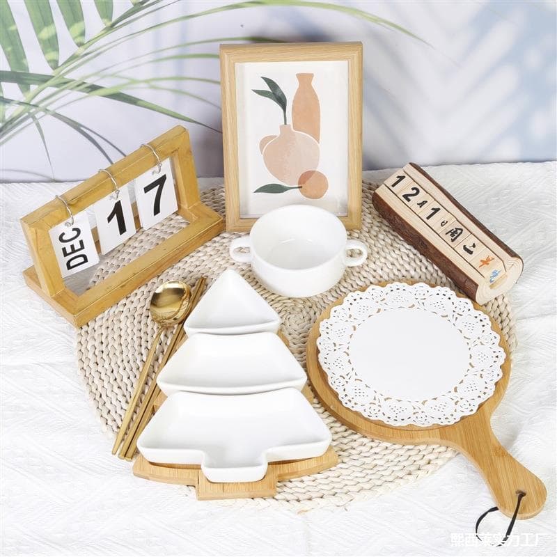 Ornament plate, children's meal plate, lunch display prop, kindergarten photo backdrop for food presentation