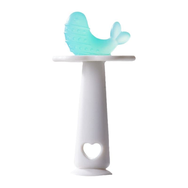 Factory Wholesale Baby Teether Nano Color Strawberry Teether Two-Color Dolphin Silicone Teething Stick Anti-Breast Biting Chew Toy
