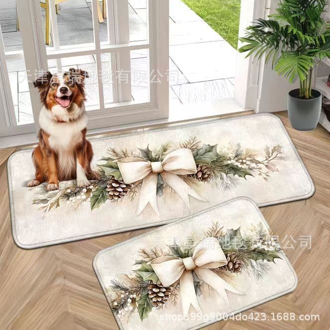 Amazon cross-border crystal velvet floral floor mat for home living room and bedroom decorative mat water-absorbent non-slip easy care mat