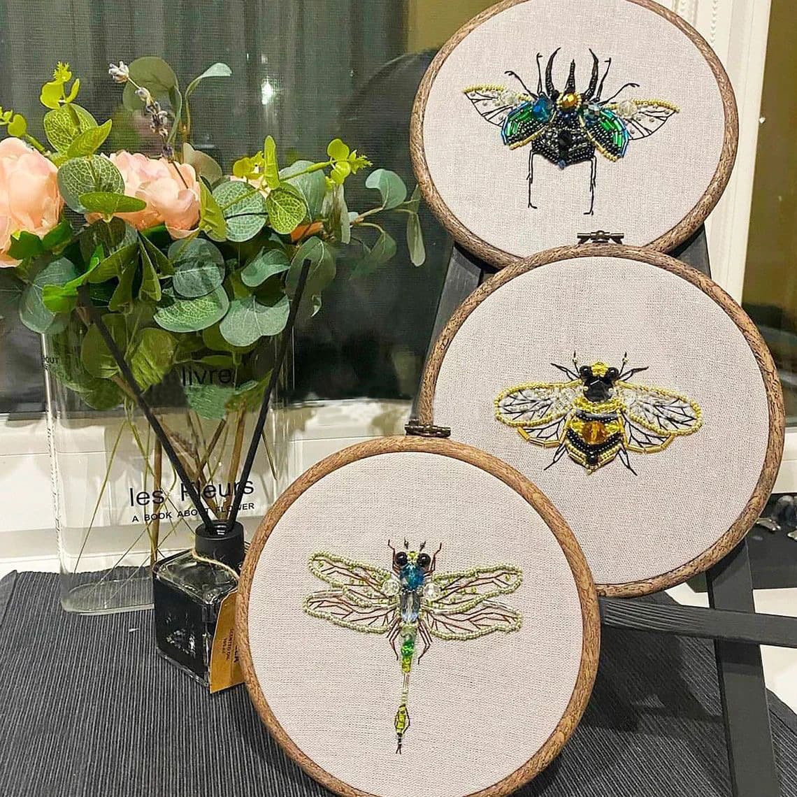 Insect Series Bead Embroidery Kit Craft Gift Present