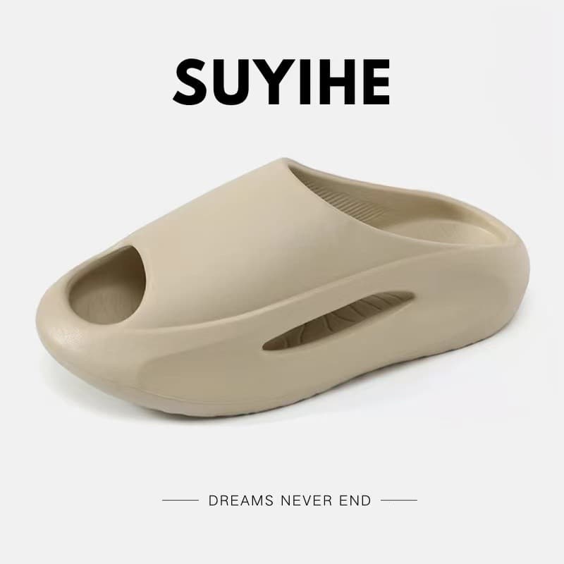 2024 style airplane slippers for men, new trendy fashionable couple home thick sole anti-slip simple versatile outdoor flip-flops