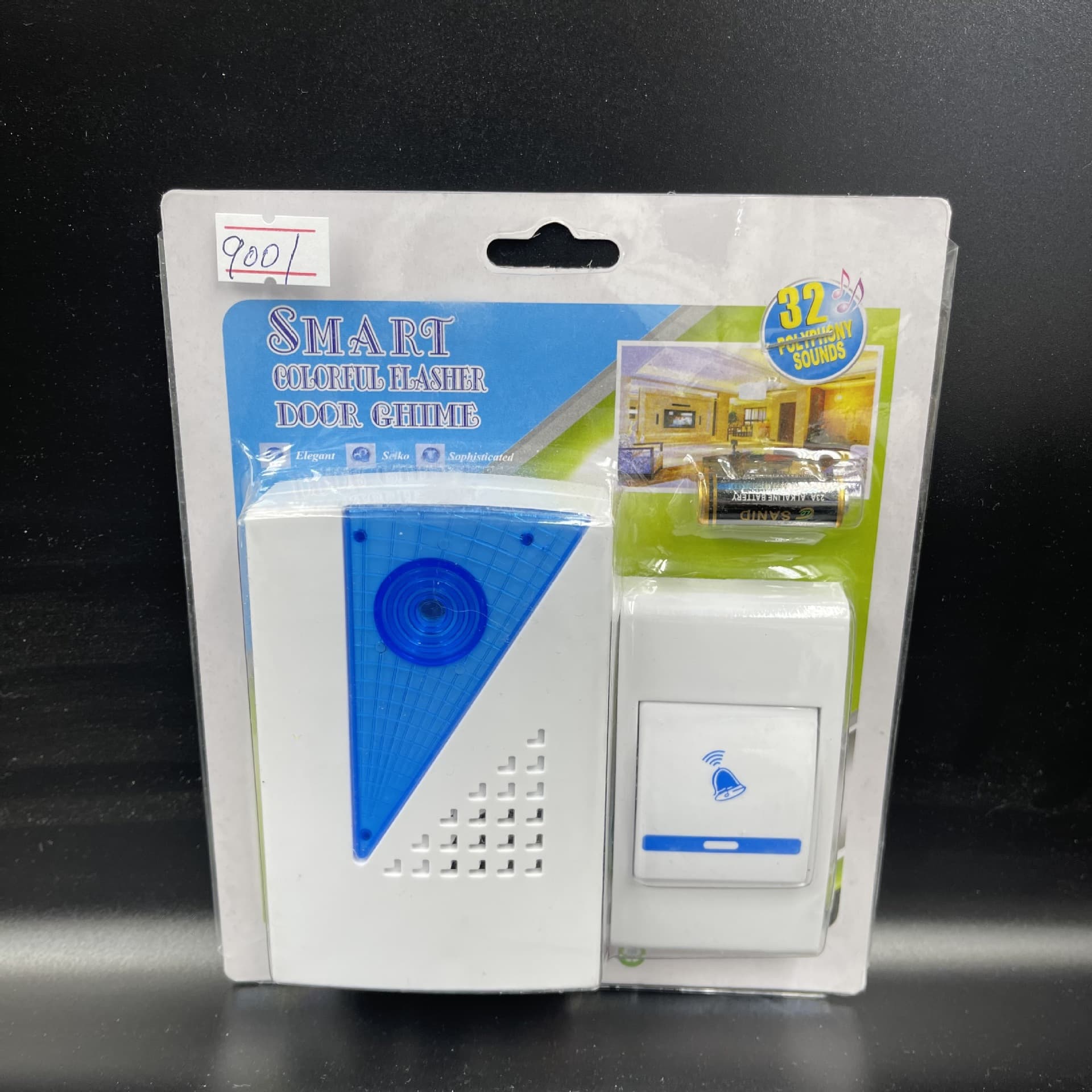 32 Melodies Wireless Doorbell Electronic Remote Doorbell Home Wireless Caller One-to-One Doorbell 9001DC