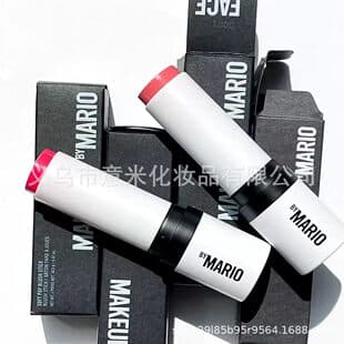 Cross-border exclusive Makeup by Mario cream blush blush stick built-in brush head moisturizing lip and cheek dual-use