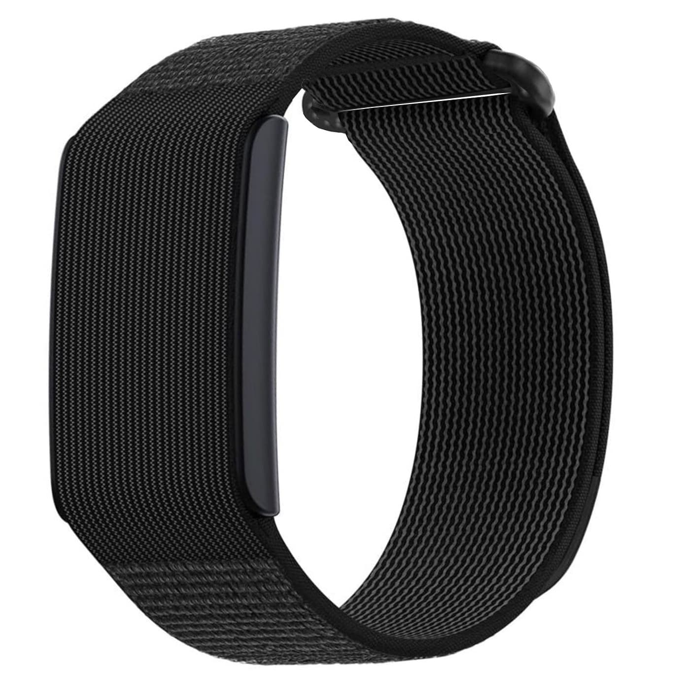 Compatible with Amazfit Helio Strap Replacement Nylon Loop Hook and Loop Full Coverage Wristband