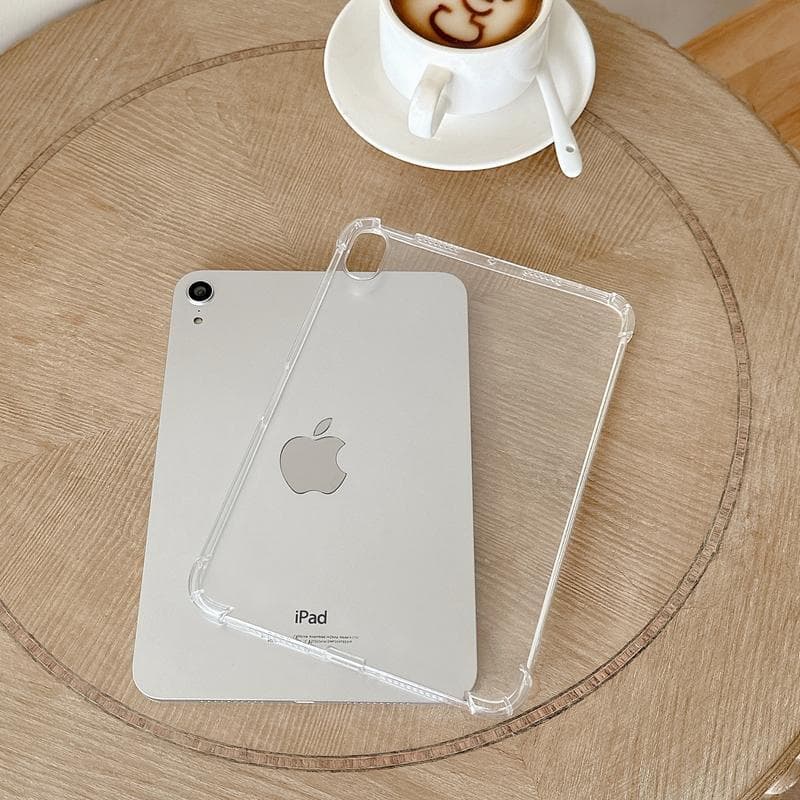 Transparent Silicone Protective Case for iPad pro 11 Air 5 Mini 6 Anti-Fall with Airbag Drop Protection Apple TPU Shell
