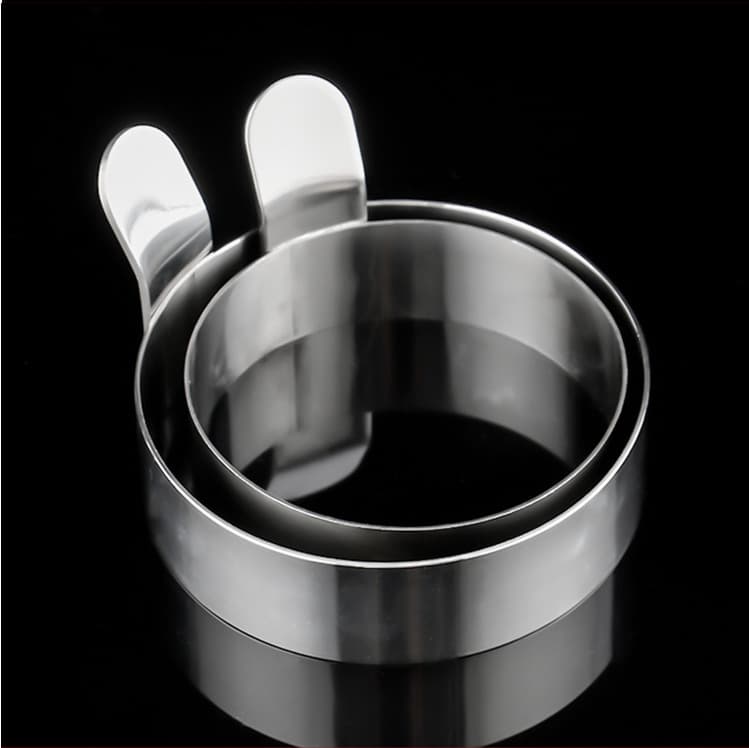 Thickened 304 Stainless Steel Round Egg Ring Creative Pancake Mold Heart-Shaped Fried Egg Poached Egg Maker