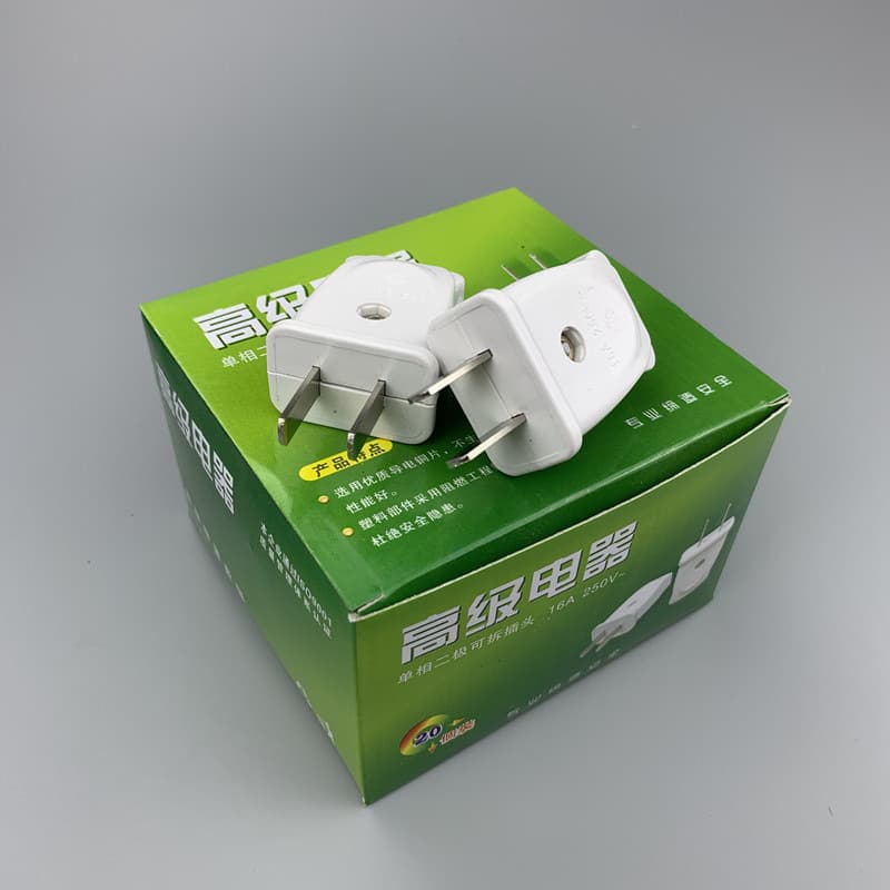 10A 2-Pin Plug Single-Phase 16A Explosion-Proof 2-Pole 2-Angle Power Plug Fixed 2-Pin Plug