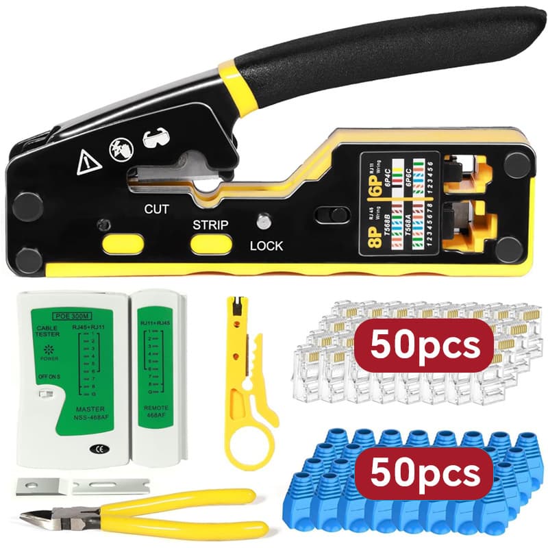 Crimping Tool Kit Home Combination Tool Set Hardware Tool Wholesale Crimping Tool Cross-border Manual Network