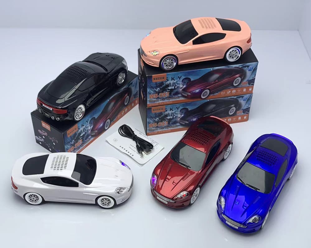 Hongxing* New WS-593 Aston Martin Car Model Bluetooth Speaker Lighted Bluetooth Speaker Gift for Export