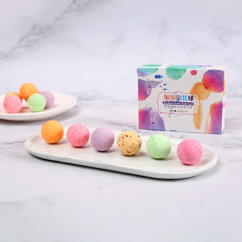 Hailanxing Cross-border Bubble Bath Ball Fizzing Foot Soak Ball Douyin Same Style Plant Essential Oil Bath Salt Soaking Ball