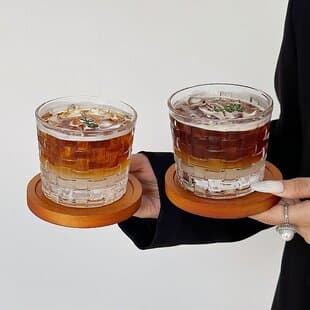Coffee Shop Transparent Glass Cup Cold Brew Cup Iced Americano Coffee Cup Juice Cup Beverage Cup Wine Glass