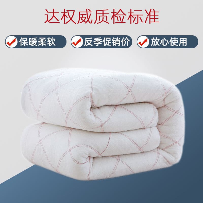 Cotton Batting Quilt Supermarket Wholesale Thick Mattress Student Dormitory Spring/Autumn Quilt Core Summer Cool Quilt Pad Factory Wholesale