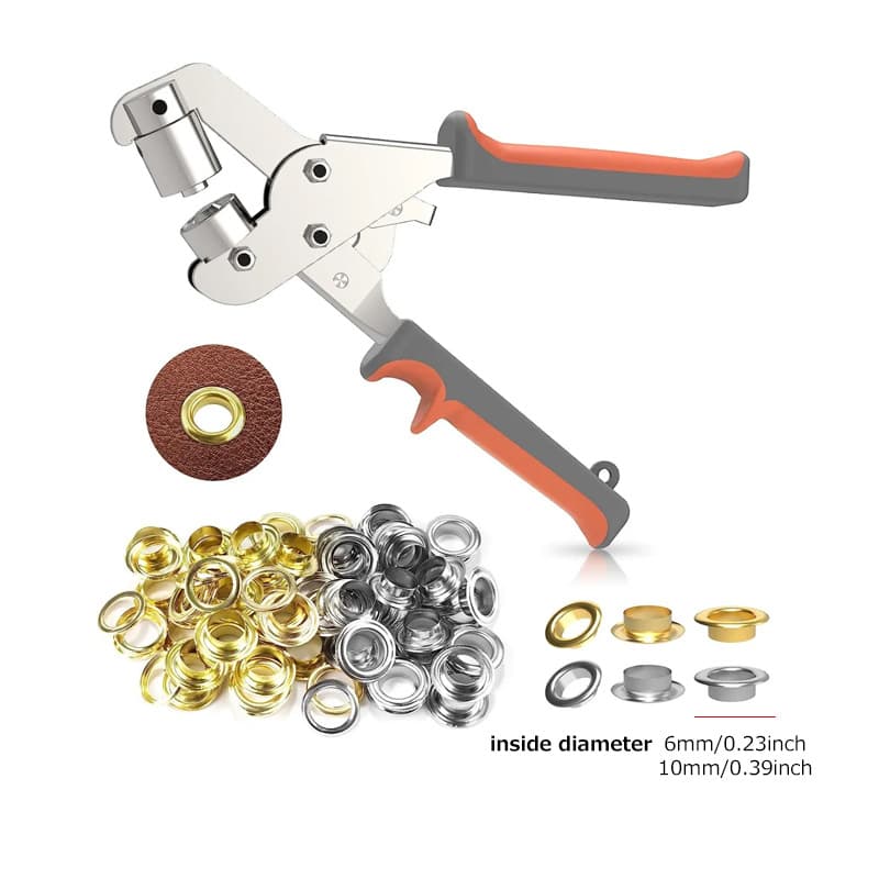 Manual Eyelet Pliers for Spray-Painted Fabric, Advertising Eyelet Installation Tool, Portable Buckle Tool, Advertising Fabric Buckle E18