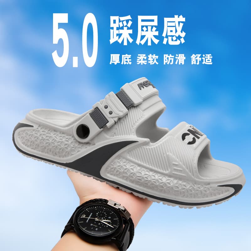 Men's Sandals Summer 2026 New Outdoor Slip-resistant Driving Sports Two-Wear Beach Sandals with Cloud-like Comfort