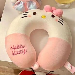 Cute Cartoon Neck Protection U-Shaped Pillow Girl's Heart Airplane Travel Pillow Comfortable Sleeping Pillow Plush Toy