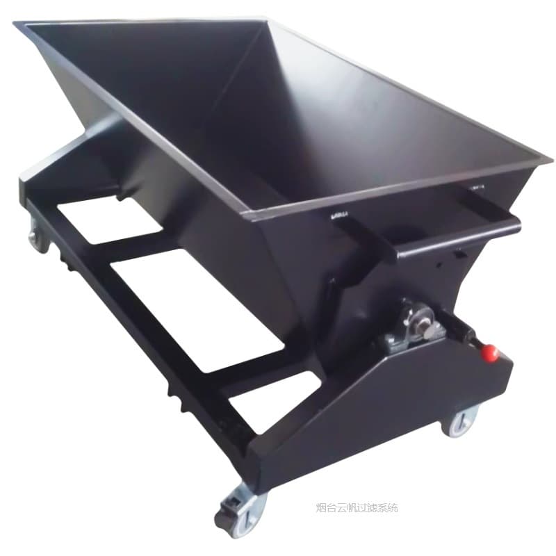 Scrap Chip Transfer Cart for Machining Workshop Waste Handling