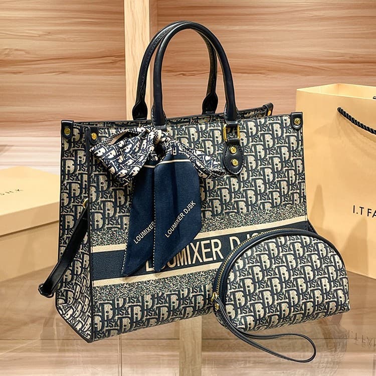 Hong Kong Brand Genuine Leather Women's Bag 2025 New Style Minimalist Large Capacity Shopping Tote Handbag Shoulder Bag
