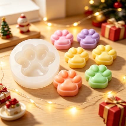Cat Paw Shape Silicone Squishy Mold Baking Tool Toast Mold Squishy DIY Decoration Cake Mold