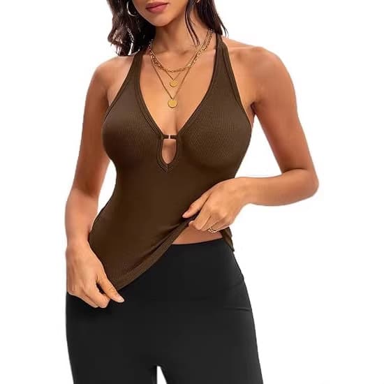 Cross-border European and American style women's clothing 2026 summer Amazon independent station hot girl style sexy style halter neck hot girl vest for women