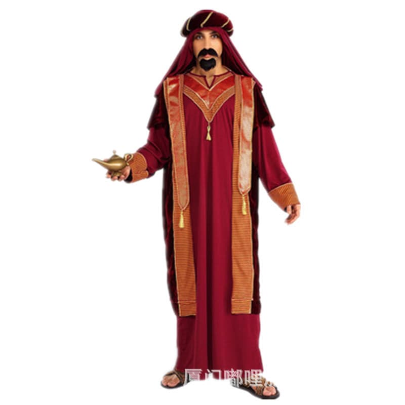 Halloween costume cosplay men's Aladdin lamp Greek priest men's uniform party performance costume