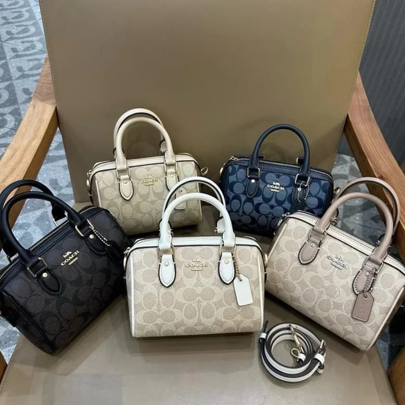 2025 Koujia New Classic Monogram Boston Pillow Bag Mini Fashionable Versatile Handbag Crossbody Women's Bag