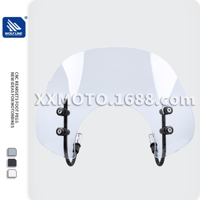 Motorcycle Windshield with Bracket for Vespa GTS250 300 Modification