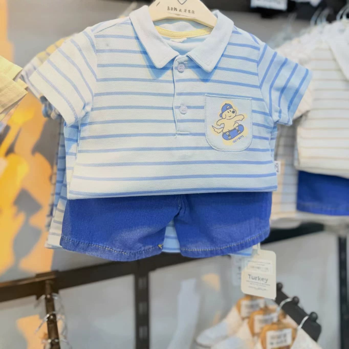 Children's Polo Shirt Set, Pure Cotton Suit