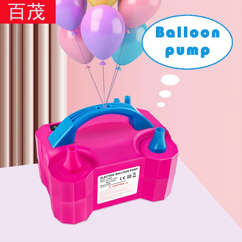 Electric balloon inflator double hole inflatable pump balloon blowing artifact birthday party wedding balloon automatic inflator pump