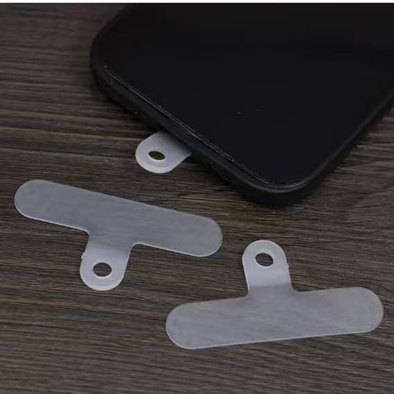 One-Piece Phone Gasket for Fixing Cards, Strap Adhesive, Charging Port Color Clip, and Pendant Connector