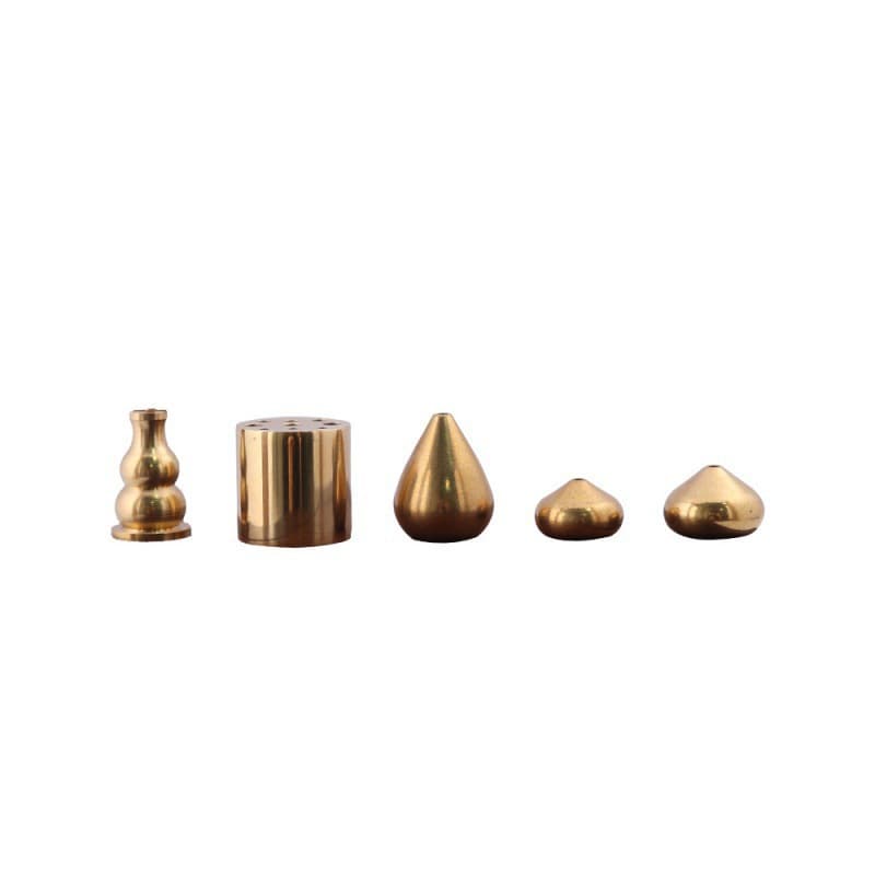 Brass porous incense holder three holes nine holes copper gourd incense holder incense burner portable incense line incense plate incense copper incense holder