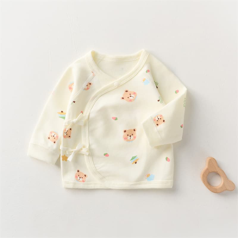 All-season full-back newborn clothes, seamless, Class A pure cotton baby top, autumn clothes, base layer, underwear, close-fitting.